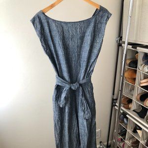 Ozma chambray linen jumpsuit, size M